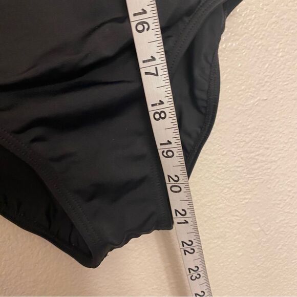 WEISSMAN Dance solo custom black rhinestone Caged Mock Neck Leotard 14591 MC - Picture 6 of 12